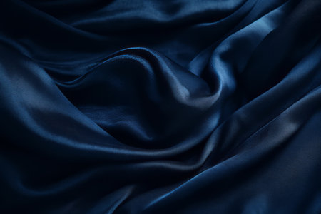 Exploring the Intricate Details: A Captivating Close-Up of Dark Blue Textileの素材