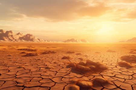 Immersed in the Serenity of a Dry Hot Desert: Experiencing the Golden Sandsの素材