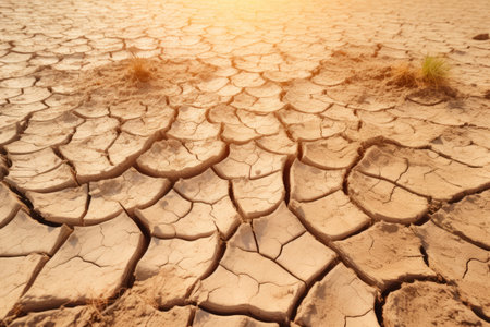 Sunny Days Scorched Earth: A Close-Up of Dry Soil and Scratchesの素材