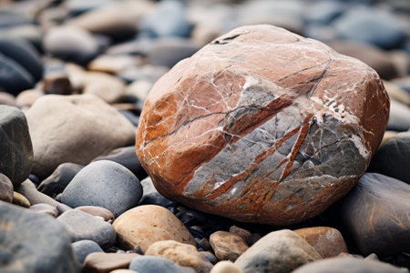 Capturing the Intricate Details: A Close-Up Shot of a Mesmerizing Rock Formation [AR 3:2]の素材