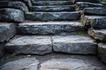 Framing the Past: A Closeup View of Ancient Stone Stepsの素材
