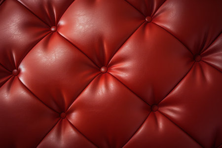 Exquisite Detail: A Close-up of Padded Upholstery Textureの素材