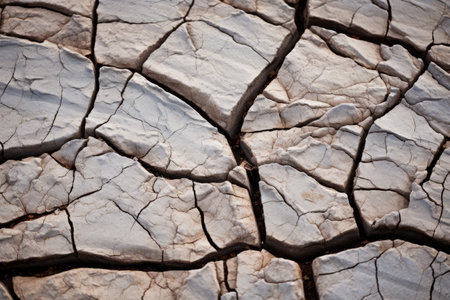 Captivating Close-up: Cracked Cobblestone Rocks Revealed --ar 3:2の素材