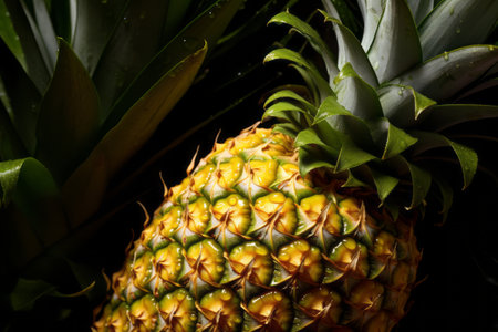 Pineapple Perfection: A Stunning Close-Up Captured at 3:2 Aspect Ratioの素材