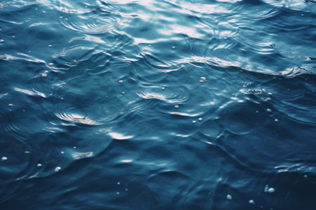 Blue Reflections: Capturing the Beauty of Water in Close-up Photographyの素材