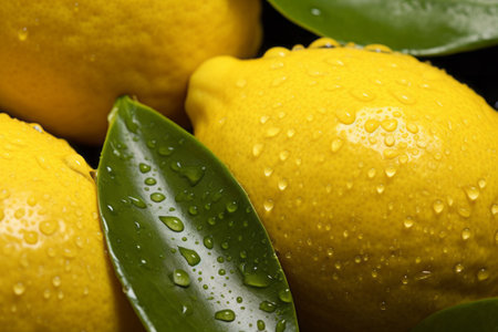 Refreshing Citrus Close-Up: Vibrant Lemon Photography in 3:2 Ratioの素材