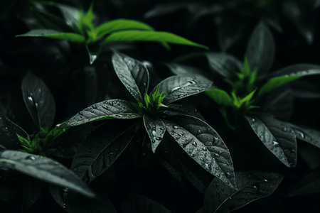 Capturing the Beauty: Up-Close Photography of a Lush Green-Leafed Plant in Stunning 3:2 Aspect Ratioの素材