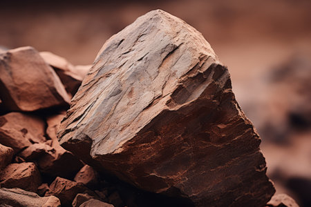 Captivating Close-Up: Exquisite Details of a Brown Rock --ar 3:2の素材