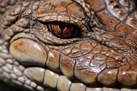 Mesmerizing Detail: Captivating Close-up of a Crocodiles Exquisite Skin - AR 3:2の素材