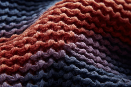 Capturing the Beauty: Exquisite Close-Up of a Knitted Textile --ar 3:2の素材