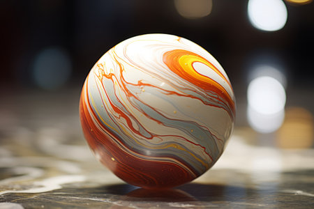 Capturing the Intricate Details: A Close-Up Shot of A Marble in Exquisite 3:2 Aspect Ratioの素材