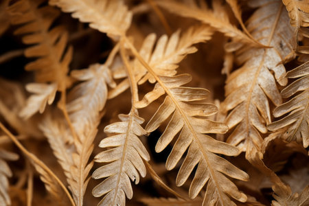 Dried Beauty: A Close-Up Glimpse into the Delicate World of Fernsの素材