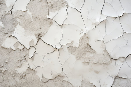 Unveiling the Raw Beauty: Cracked Gray Stucco Wall - An Artistic Snapshot in 3:2の素材