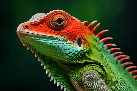 Rediscovering the Vibrant World of the Green and Red Lizard- A Captivating AR 3:2 Journeyの素材