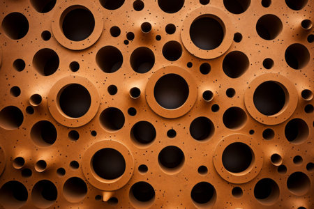 Exploring the Artistic Brilliance of the Holey Brown Wall: A 3:2 Perspectiveの素材