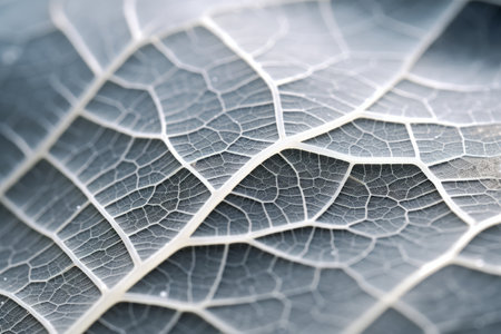 Captivating Close-up: A Macro Shot Revealing the Intricate Details of a White Leaf --ar 3:2の素材