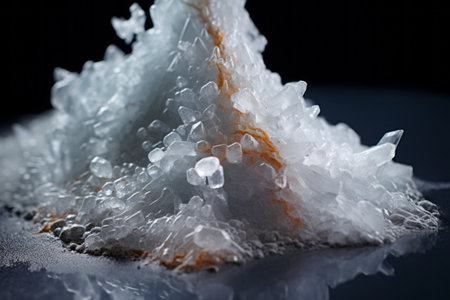 Capturing the Delicate Beauty: Macro Photography Unveils the Mesmerizing World of Salt Crystals in 3の素材