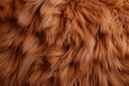 Furry Elegance: Immersive Close-Up of a Brown Textured Surfaceの素材