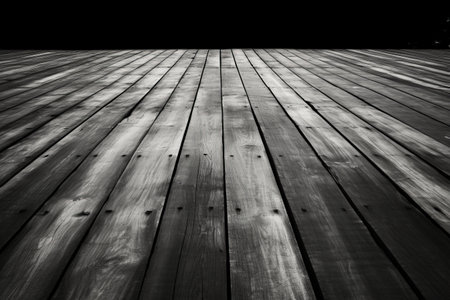Captivating Monochrome 3:2 Photography: A Sturdy Embrace of Wooden Planksの素材