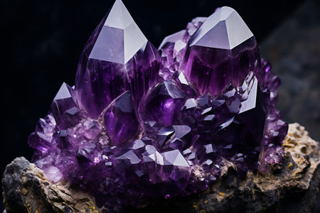The Stunning Beauty of an Amethyst: A Captivating Photo in AR 3:2の素材