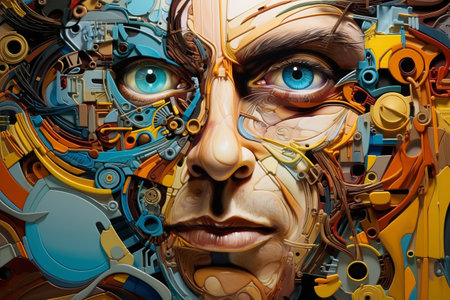 Vibrant Captures: Exploring the World of Acrylic Paint in a 3:2 Frameの素材