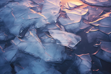 Frozen Wonderland Captured: Mesmerizing Photo of an Icy Surface -- AR 3:2の素材