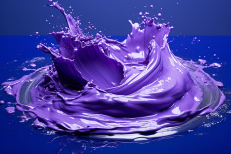 Exploring the Vibrant World of Purple: Mesmerizing Photo of Purple Paintの素材