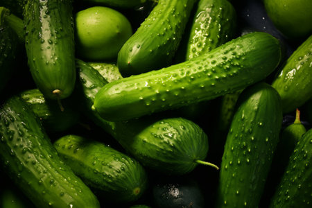 Abundance Preserved: Exploring the Artistry of Cucumber Stacks in 3:2 Aspect Ratioの素材
