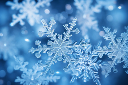 Captivating Snowflakes Dance - Full Frame Shot in 3:2 Aspect Ratioの素材