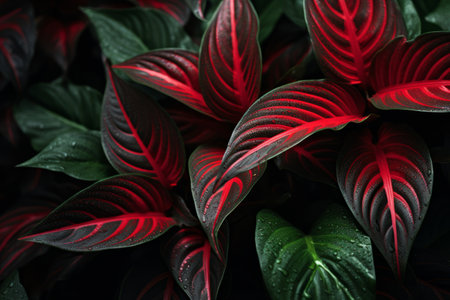 The Vibrant Harmony: Exploring the Green and Red Plant AR 3:2の素材