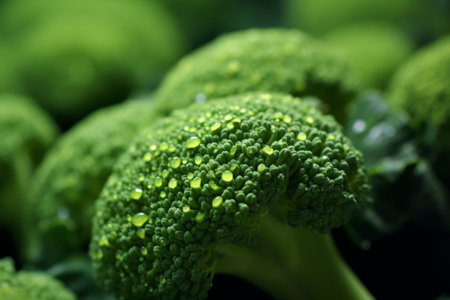 Breathtaking Macro Shots of Green Broccoli: Exploring the Intricate Details in 3:2 Aspect Ratioの素材