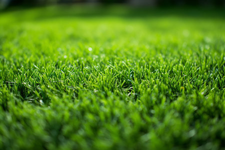 Vibrant Green Grass Lawn: A Captivating 3:2 Aspect Ratioの素材