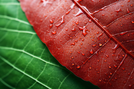Captivating Close-up: Exploring Natures Intricacies - Leaf in AR 3:2の素材
