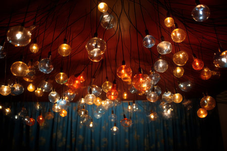 Glowing Elegance: The Charm of Ceiling-Mounted Lights âar 3:2の素材