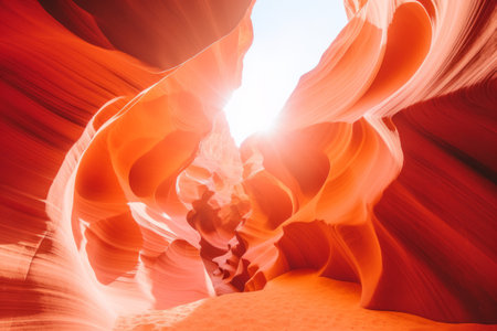 Captivating Perspectives: Exploring Antelope Canyon Through a Low-Angle 3:2 Photoの素材