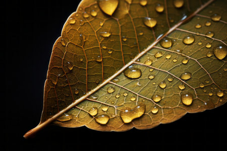 Capturing the Intricacies of Nature: Leaf Macro Photography in Stunning 3:2 Compositionの素材