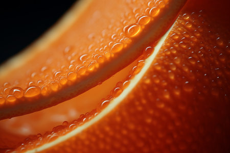 Peeking into Natures Details: Stunning Macro Photography of Orange Peel --ar 3:2の素材
