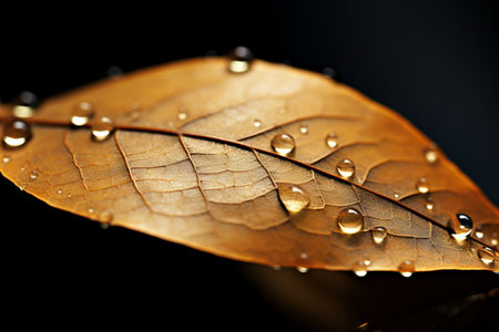Capturing Natures Fine Details: Stunning 3:2 Macro Photography of a Leafの素材