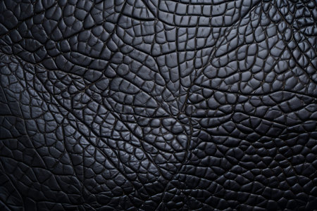 Enthralling Macro View: Exploring the Alluring Black Leather Texture in 3:2 Aspect Ratioの素材