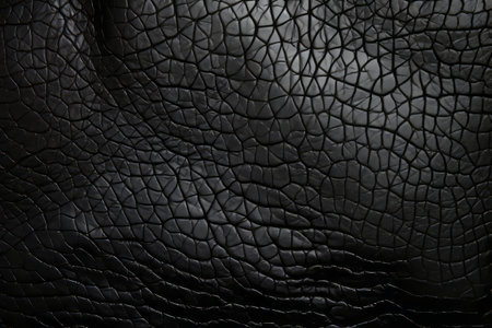 Intriguing Close-Up: Capturing the Beauty of a Black Leather Surface - AR 3:2の素材