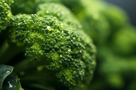 Vibrant and Captivating Macro Shot: Green Broccoli Close-Up â Aspect Ratio 3:2の素材