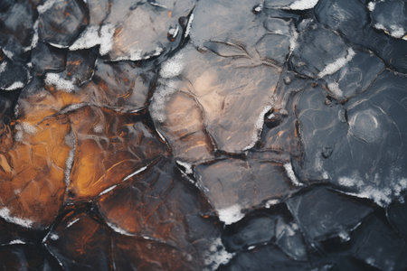 Frigid Transformation: The Art of Melting a Wet Frozen Surface in Cold Weatherの素材