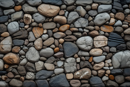 Aesthetic Harmony: The Pictorial Amalgamation of Stones and Rocks in a 3:2 Ratio Wallの素材
