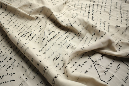 The Art of Text: Exploring Cloth Prints in a 3:2 Ratioの素材