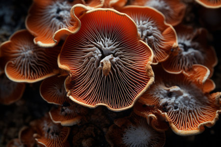 Unveiling the Exquisite Texture of Mushrooms: An Exploration in 3:2 Aspect Ratioの素材