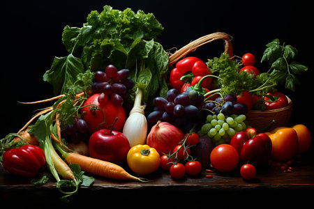 Exploring the Bountiful World of Vegetables through a Unique Perspective --ar 3:2の素材