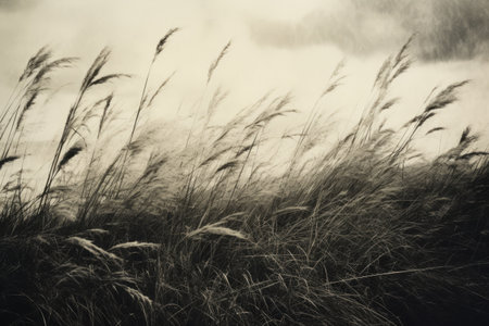 Capturing Timeless Beauty: A Vintage 3:2 Photo of Lush Green Grassの素材