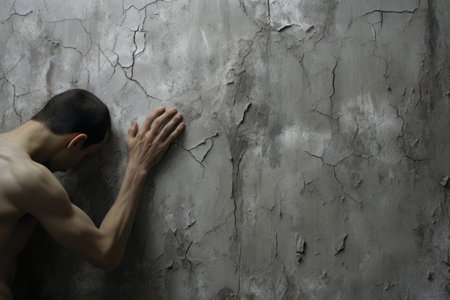 Abstract Expression: Peeling Off onto the Concrete Wallの素材