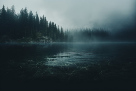 Ethereal Reflections: Unveiling the Captivating Body of Waterの素材