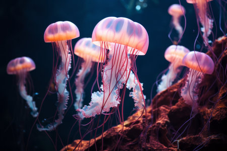 Mesmerizing Spectrum: Exploring the Pink Jellyfishの素材